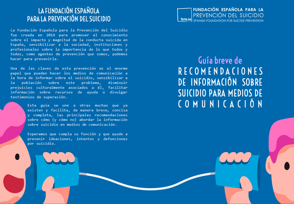 Guía breve de recomendaciones de información sobre suicidio para medios de comunicación 